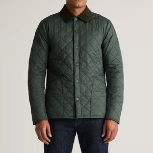 New Quince Featherless Quilted Jacket in Verdant Pine size small